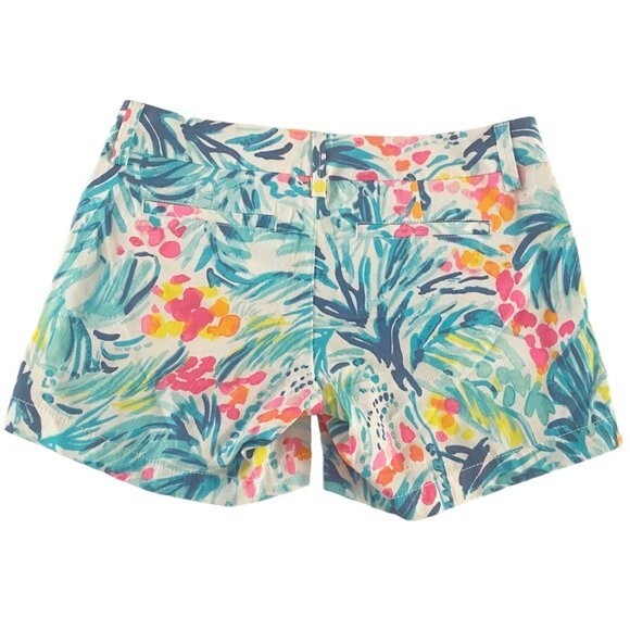 Lilly Pulitzer The Callahan Short Cotton 5" Shorts 0 Beach Coastal Cruise Beachy - Picture 3 of 12